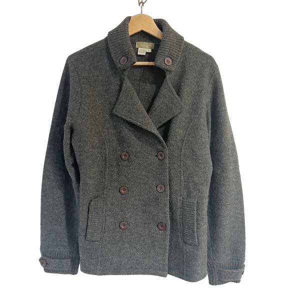 The Territory Ahead Women Small 100 Wool Heavy Knit Cardigan Gray Sweater - Picture 1 of 5